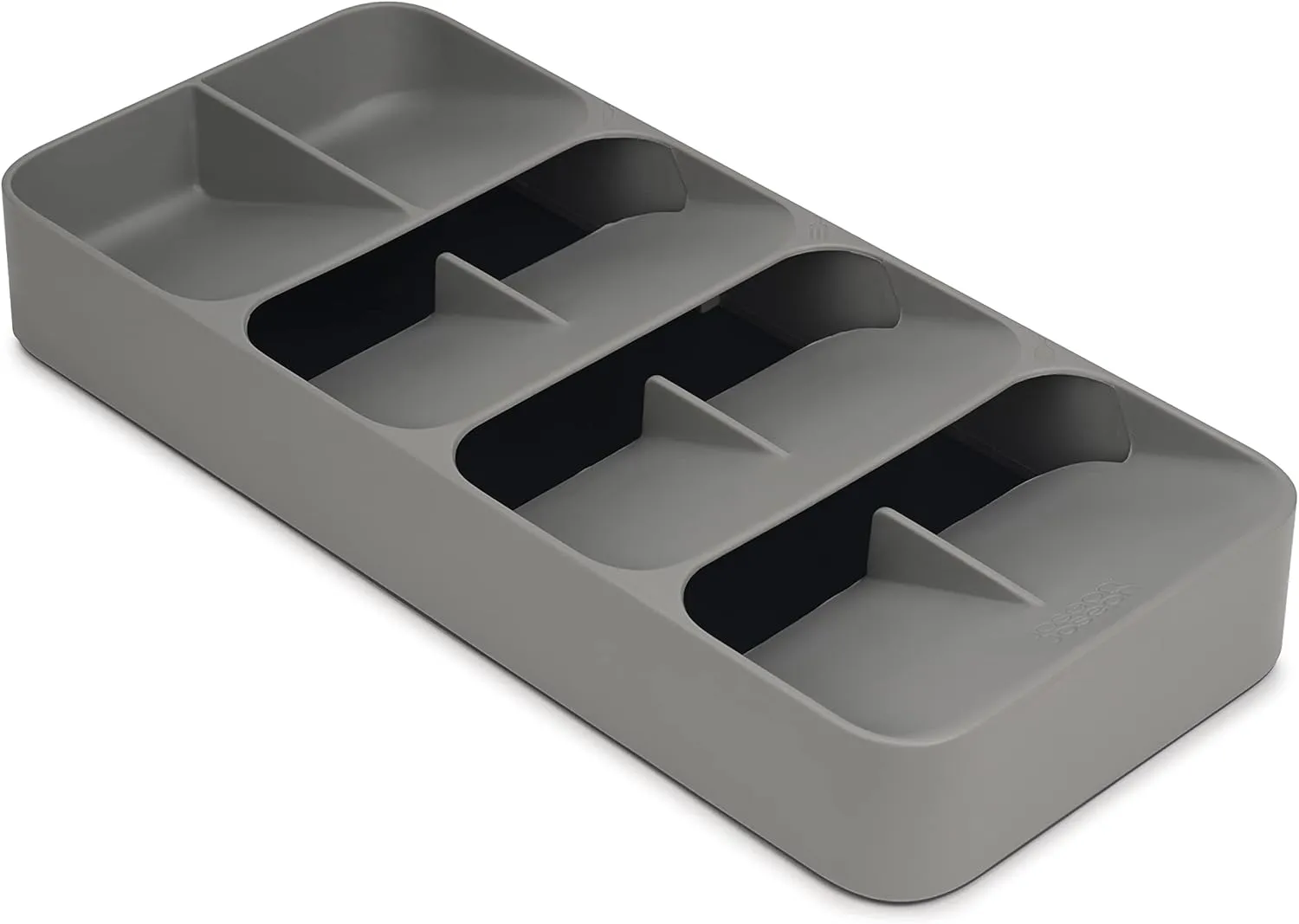 Joseph Joseph DrawerStore Compact Utensil Organizer For Kitchen Drawer Silverware, Flatware Tray, Grey