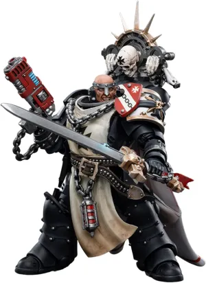 JOYTOY 1/18 Warhammer 40,000 Action Figure Black Templars Marshal Baldeckrath Collection Model Birthday Gift