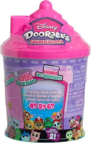 Just Play Disney Doorables Squish’Alots Series 2 Collectible Figures, 1-inch Figurines, 4-6 Figures Inside, Kids Toys for Ages 5 Up