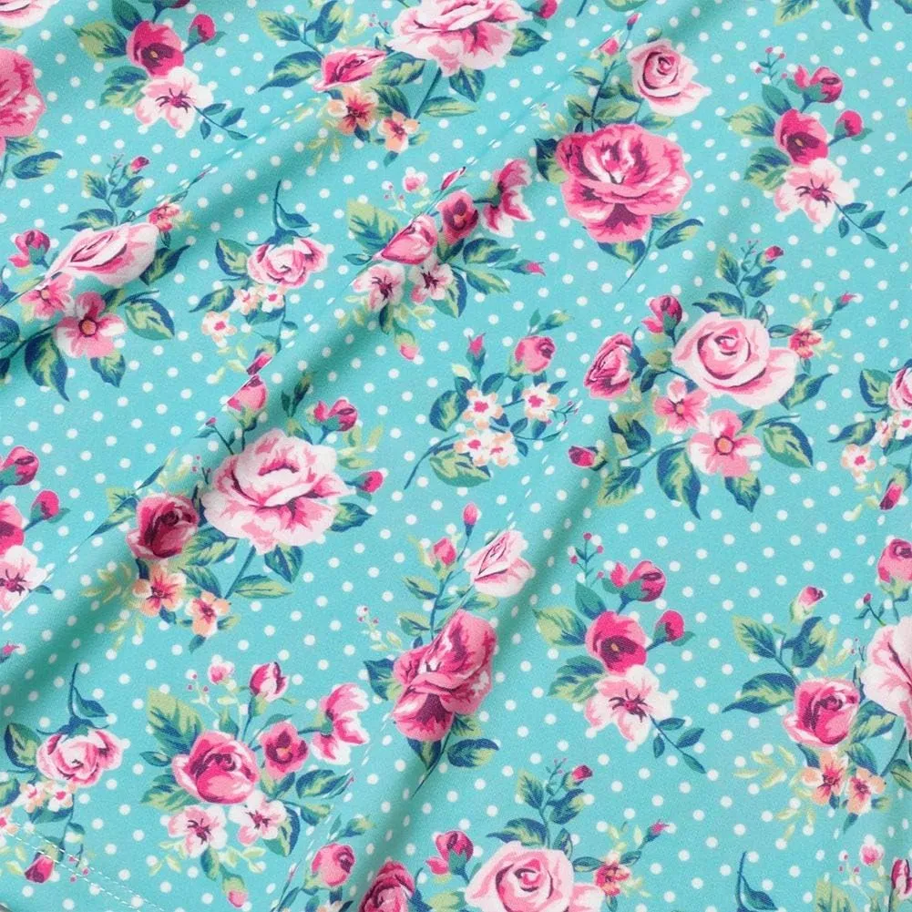 Jxstar Matching Girls & Doll Flower Dresses Sleeveless Summer 18" Dolls Clothes