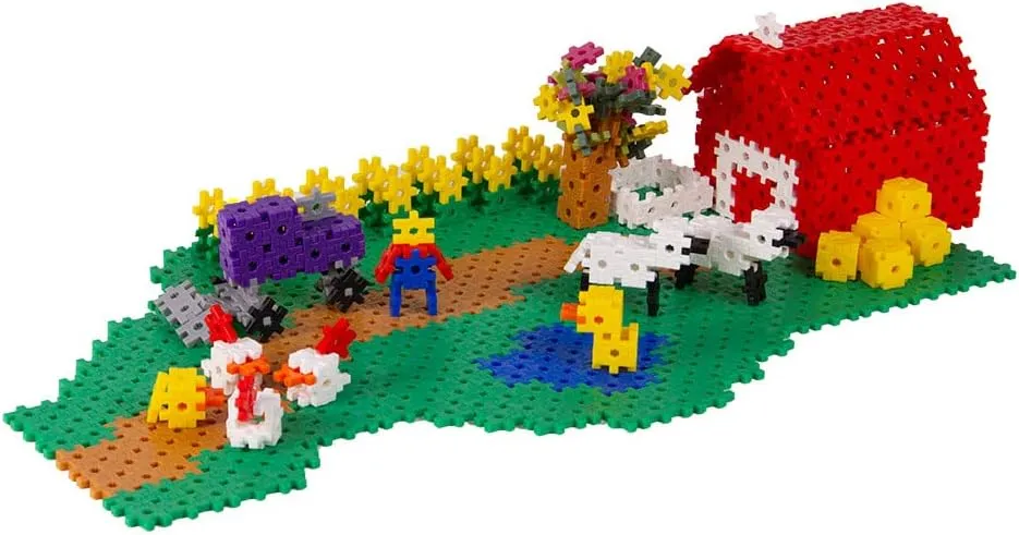 KADU Farmland 1300 Piece Set - STEM/STEAM Building   Construction Toy, for Open   Imaginative Play