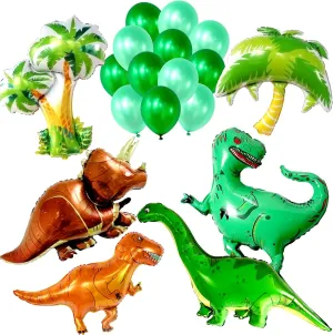 KatchOn Huge Dinosaur Balloons - 51 Inch, Pack of 18 | Dino Birthday Decorations & Party Supplies