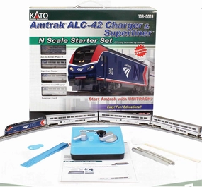 Kato USA Inc. N ALC-42 Charger Superliner Amtrak Starter Set