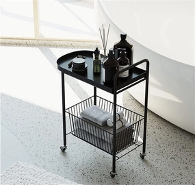 Kitchen Cart Storage Cart Simple Bedside Table Mini Mobile Coffee Table Storage Cart Kitchen Bathroom Cart