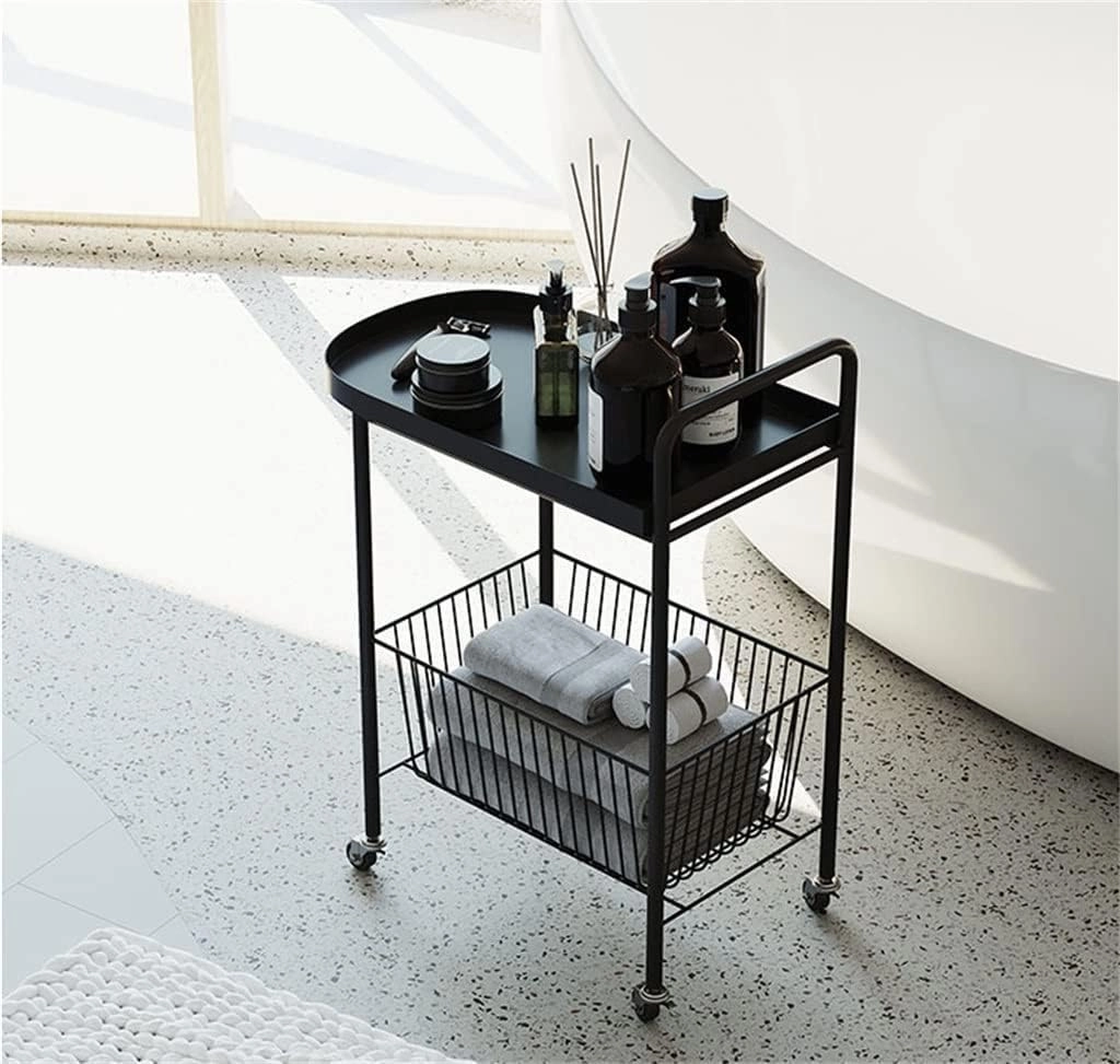 Kitchen Cart Storage Cart Simple Bedside Table Mini Mobile Coffee Table Storage Cart Kitchen Bathroom Cart