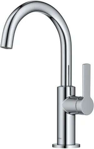 Kraus Oletto Single Handle Kitchen Bar Faucet in Chrome, Kitchen Sink Faucets, KPF-2822CH