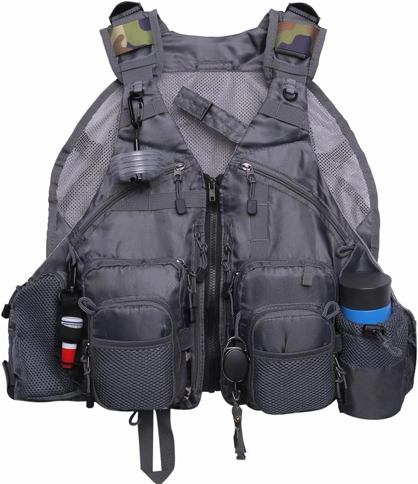 Kylebooker Fly Fishing Vest Pack Adjustable for Men and Women