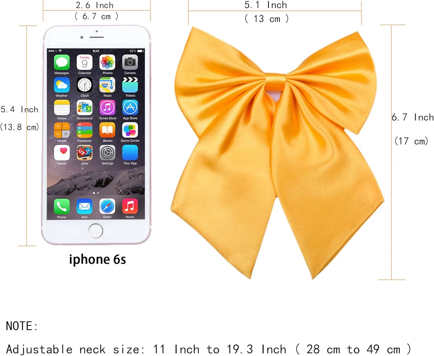 Ladies Girl Bowknot Bow Tie - Adjustable Pre-tied Solid Color Handmade Bowties for Women Costume Accessory