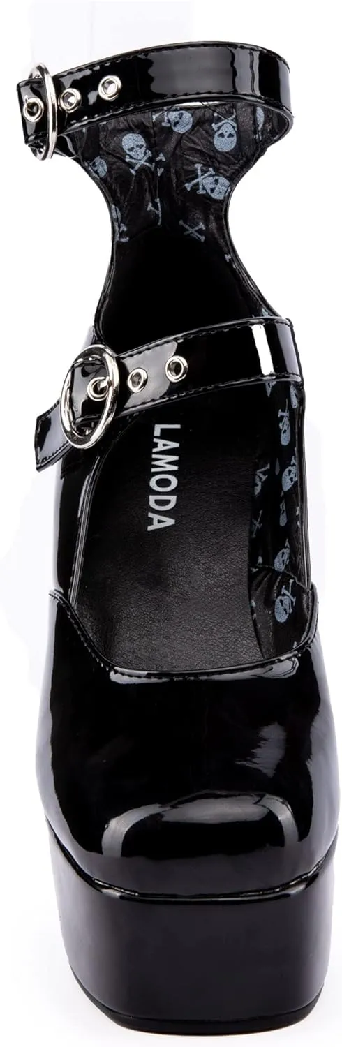 LAMODA Women's Platform Court Shoes