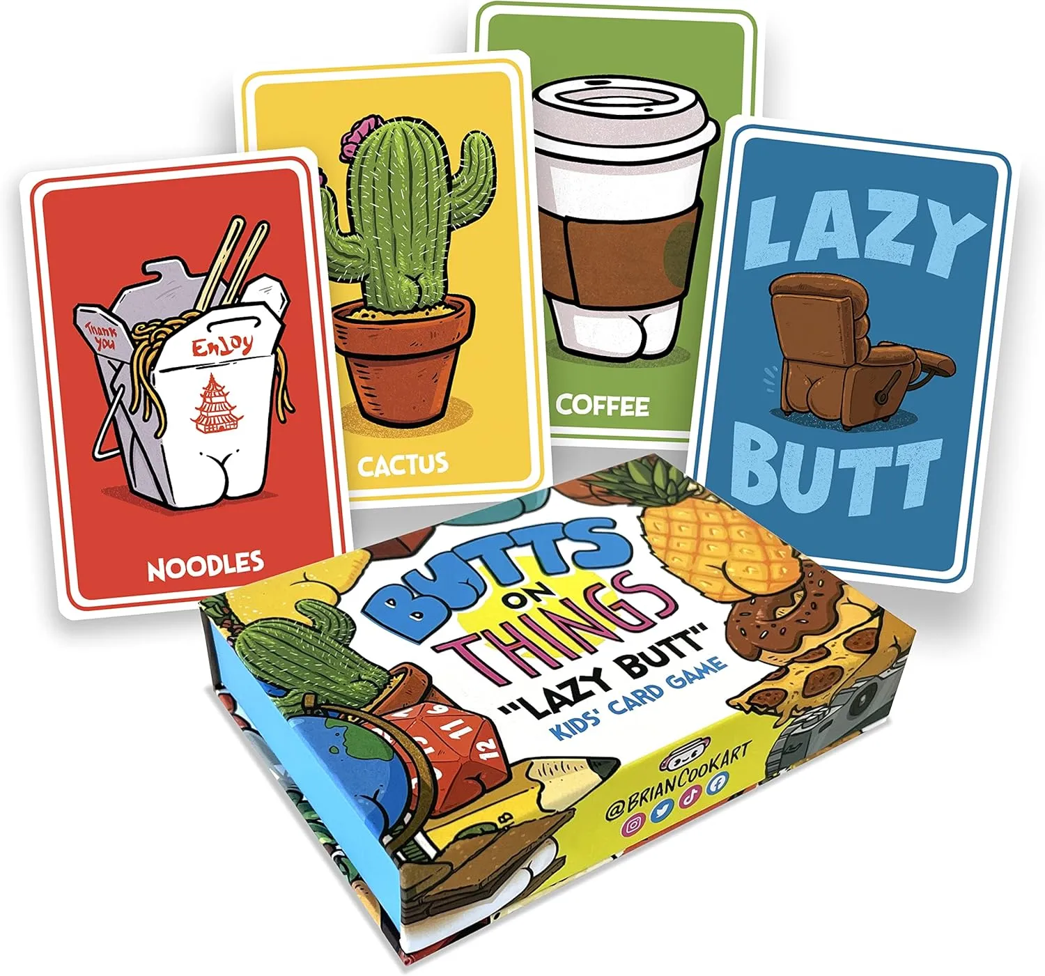 Lazy Butt - Family Card Game by Brian Cook Art