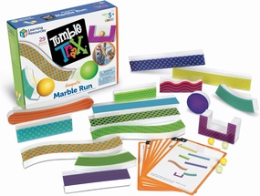 Learning Resources Tumble Trax Magnetic Marble Run, STEM Toy, 28 Piece Set, Ages 5 