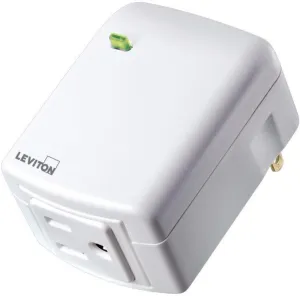 Leviton DZPA1-2BW Decora Smart Plug-in Outlet with Z-Wave Technology, 10-Pack, White