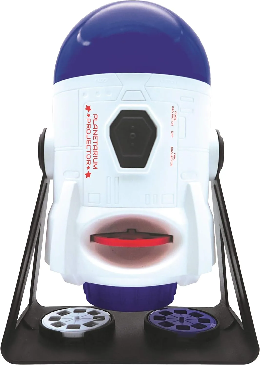 Lexibook, 2-in-1 Constellations and Images Planetarium Projector, 24 Images to Discover Space, 2 Constellation Domes, STEM, White/Blue, NLJ180
