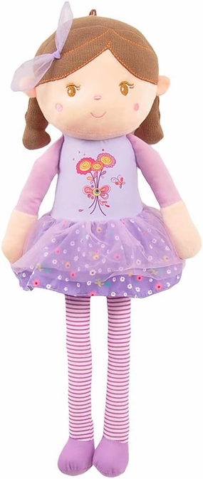 Linzy Toys, Olivia Rag Doll, Soft Plush Doll, Purple, 20 inches (89150-3)