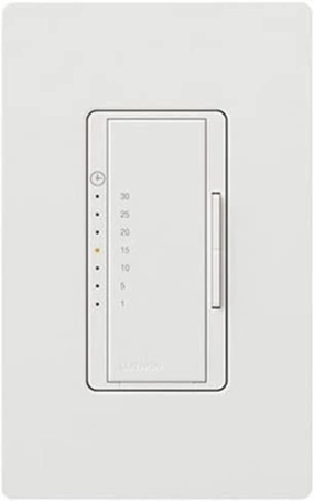 Lutron Maestro 5 Amp Countdown In-Wall Digital Eco-Timer - White
