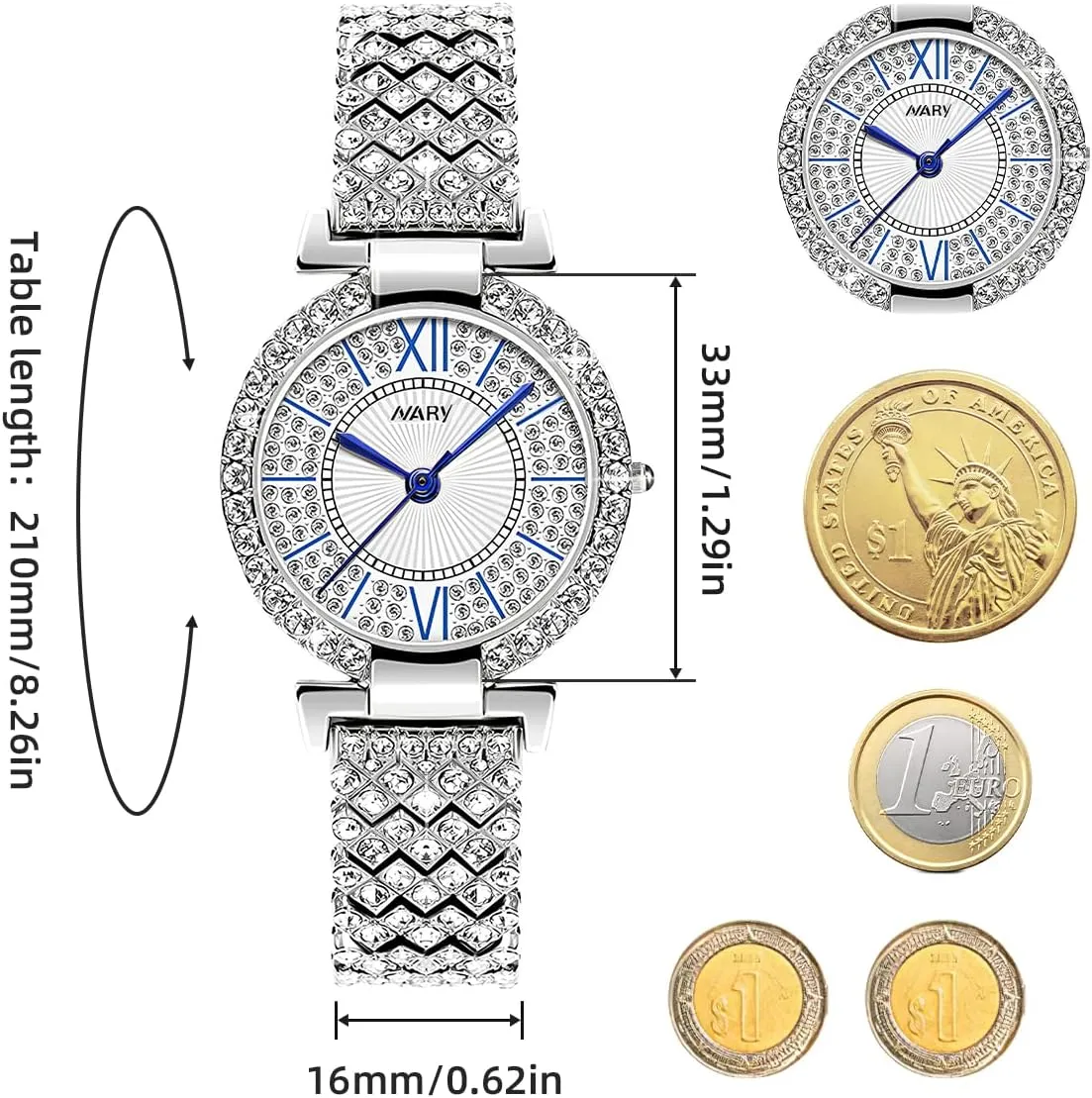 Luxury Quartz Starry Sky Dial Ladies Wrist Watches,Magnetic Mesh Band Watch and Bracelet Set…