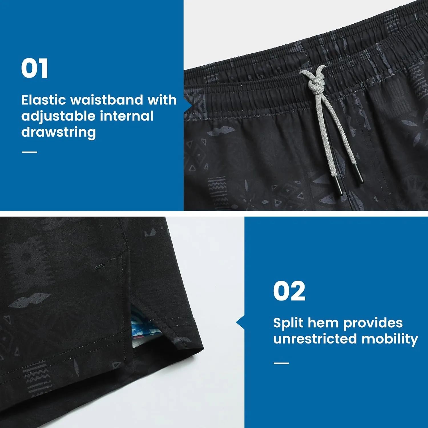 maamgic Gym Shorts for Men 7 inch with Liner Stretch 2 in 1 Workout Shorts Men Quick Dry Athletic Shorts