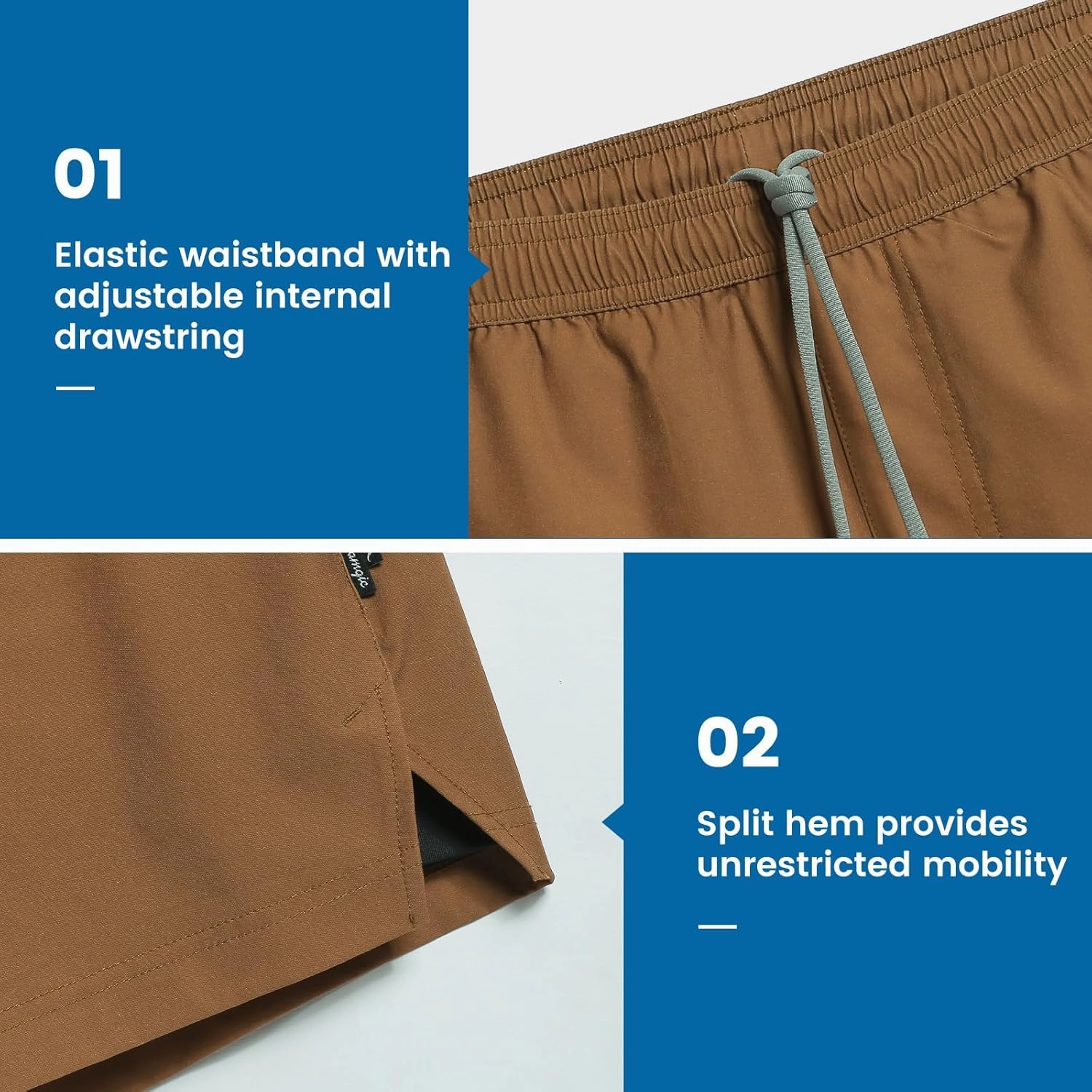 maamgic Gym Shorts for Men 7 inch with Liner Stretch 2 in 1 Workout Shorts Men Quick Dry Athletic Shorts