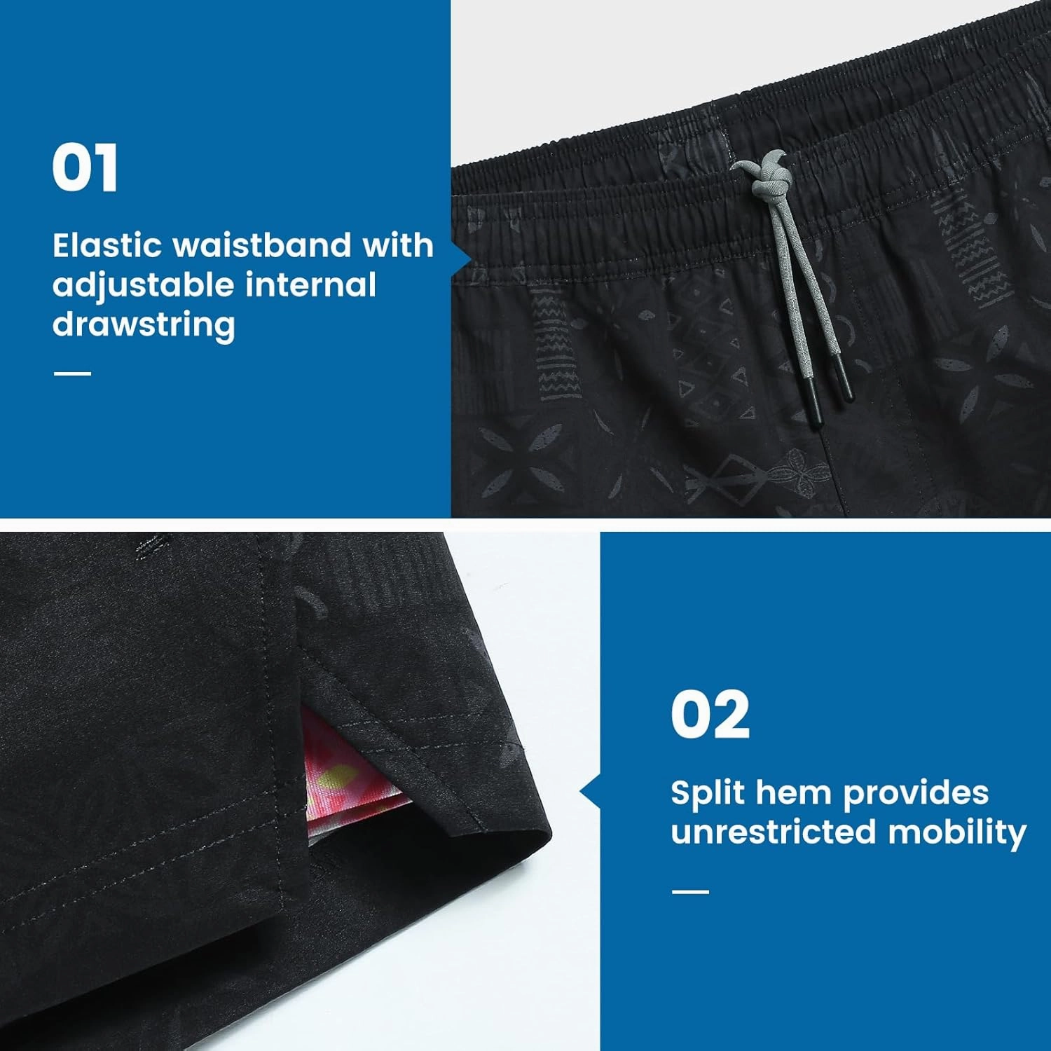 maamgic Gym Shorts for Men 7 inch with Liner Stretch 2 in 1 Workout Shorts Men Quick Dry Athletic Shorts