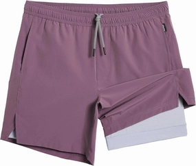 maamgic Gym Shorts for Men 7 inch with Liner Stretch 2 in 1 Workout Shorts Men Quick Dry Athletic Shorts