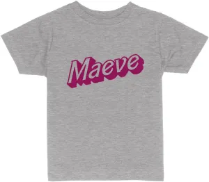Maeve Doll Font Toddler Kids T-Shirt