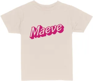 Maeve Doll Font Toddler Kids T-Shirt