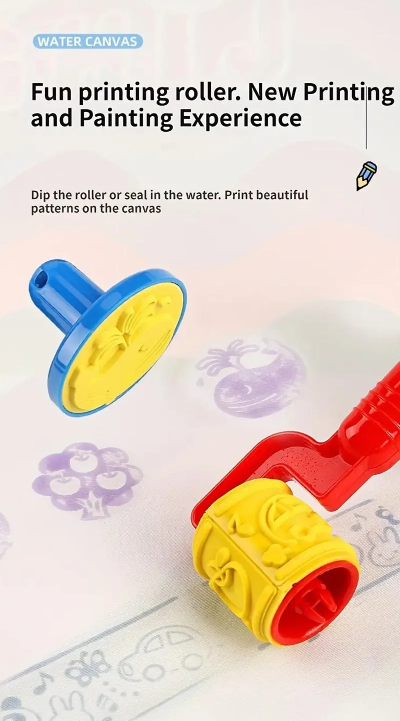 Magic Water Coloring Doodle Drawing Mat with Reusable Magic Pens 100x80cm