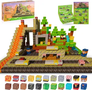 Magnetic Blocks 120PCS Building Blocks Magnet Cube Toys Stacking,STEM Sensory Magnetic Building Blocks for Kids,Magnet Tiles Building Toys for Kids Age 3 4 5 6 7 8 9 10 Birthday
