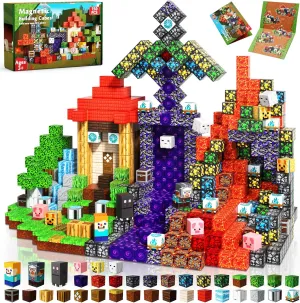 Magnetic Blocks - 150PCS Magnetic Building Blocks Toys Forest Portal Magnetic Cubes - Magnetic Toys for Montessori Toddler Birthday Gifts -STEM Construction Toys for Kids Ages 3  for Boy & Girl