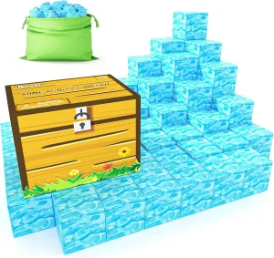Magnetic Blocks-Build Mine Magnet World Water Edition, Magnetic Toys for Boys & Girls Age 3-4 4-5 6-8, STEM Montessori Sensory Toys for Toddlers Gifts for 3  Years Old Girls Boys