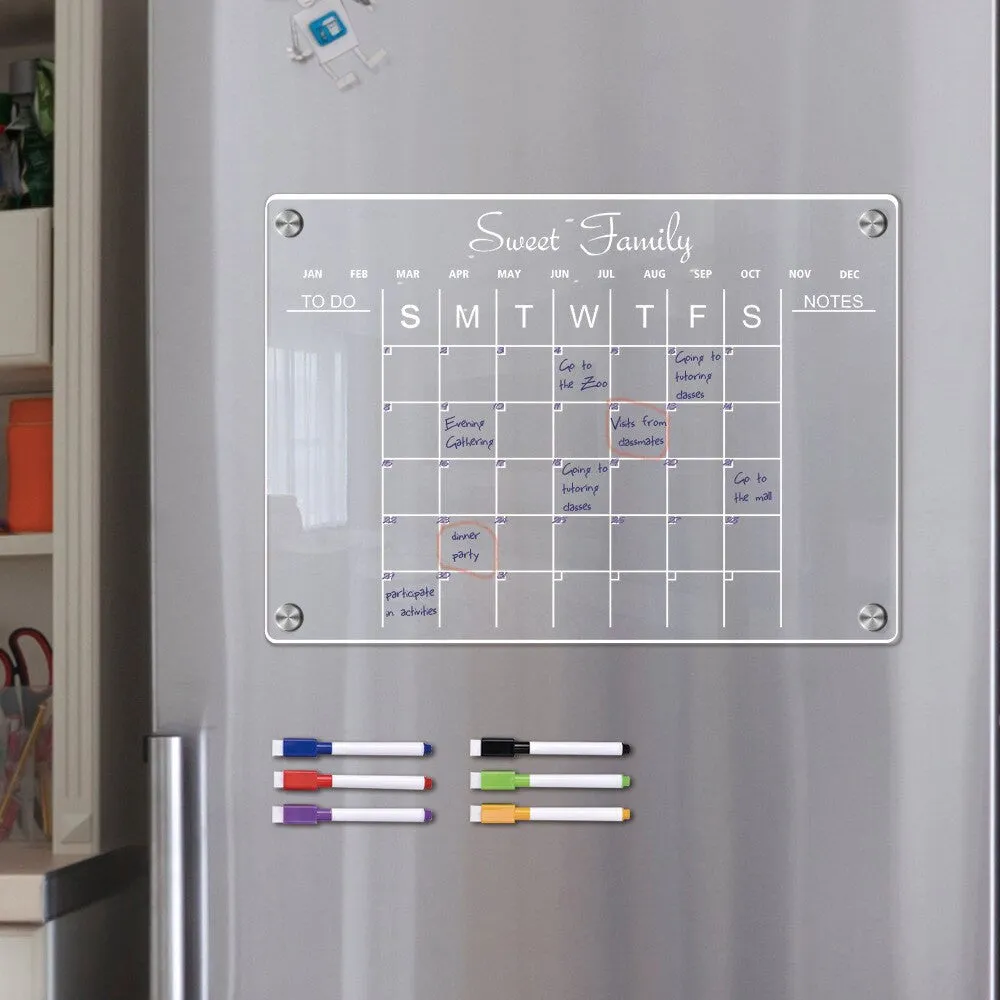 Magnetic Fridge Calendar