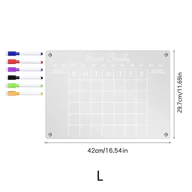 Magnetic Fridge Calendar
