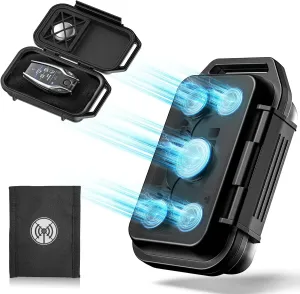 Magnetic Key Box, Magnetic Key Holder Under Car, Hide a Key Magnetic Car (Upgraded 2pcs)