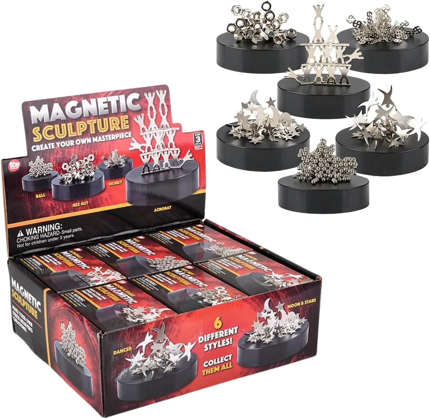 Magnetic Sculpture Assortment Set of 6