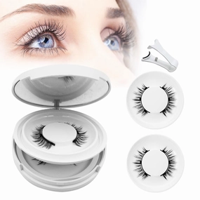 Magnetic Eyelashes with Applicator,2025 New Reusable Magnetic Eyelashes Natural Look No Glue or Liner Needed,Upgraded Soft Lashes for Daily Use(Natural Natural)