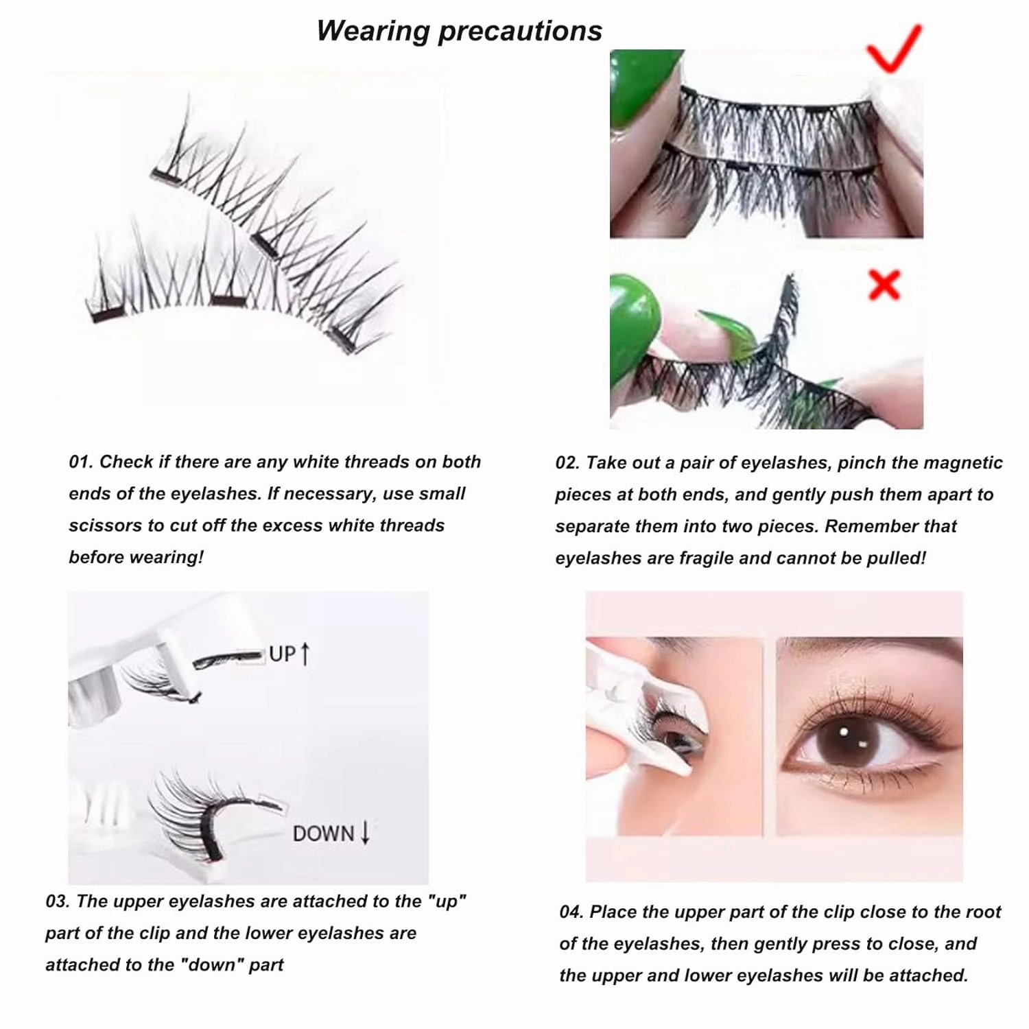 Magnetic Eyelashes With Applicator,Upgrade Magnetic Eyelashes With Applicator (Volume Style,1 SET)