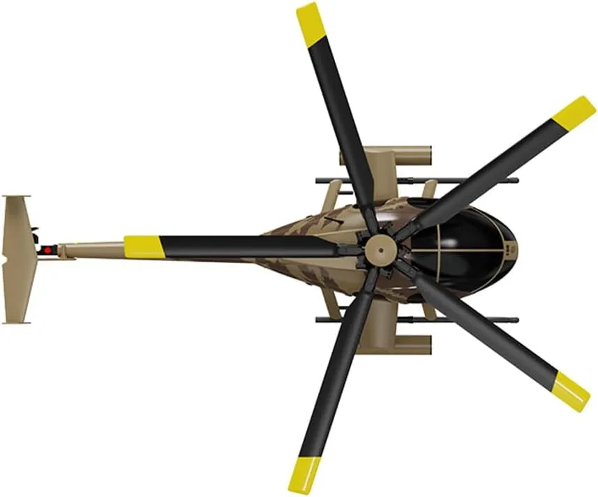 MD500 C189 RC Helicopter, 1/28 Scale 2.4G 4CH Single-Rotor RC Helicopter with Altitude Hover & Optical Flow Positioning - RTF