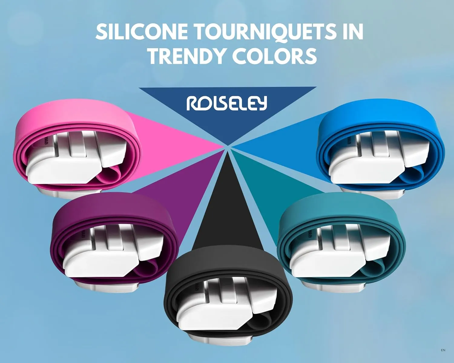 Medical Silicone Tourniquet - Durable, Reusable, Latex-Free - Black