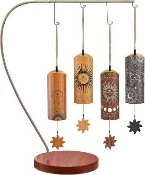 Meinl Sonic Energy Cosmic Bamboo Chime 4-pc Set with Stand For Calming Meditation, ASMR, Sound Healing Therapy, Yoga