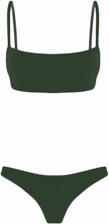meioro Bikini Set Swimsuits for Women Low Waisted Two Piece Swimwear with Brazilian Push up Top Cheeky Bottom Bathing Suits