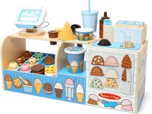 Melissa & Doug Wooden Cool Scoops Ice Creamery Play Food Toy - FSC Certified