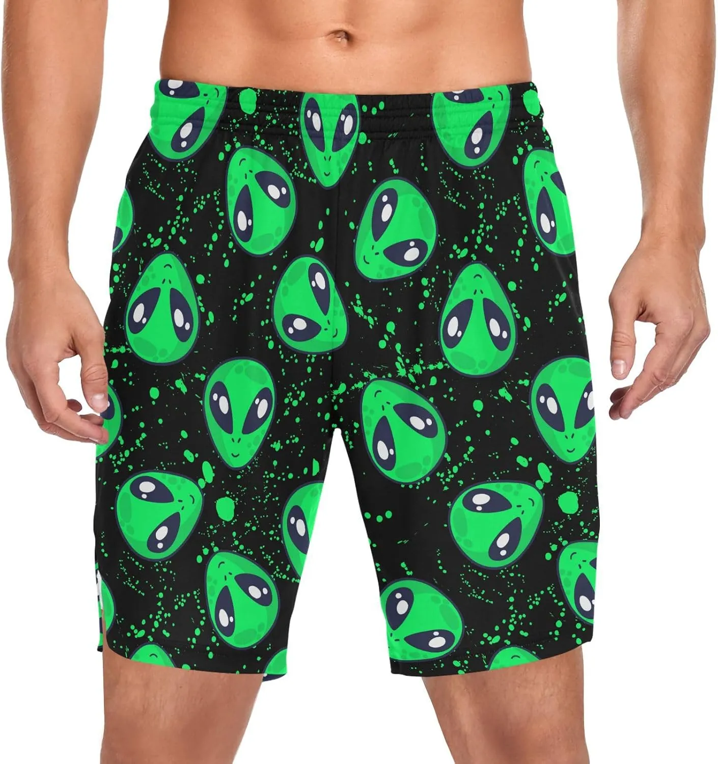 Men's 2 in 1 Workout Running Shorts, Gym Athletic Shorts for Men Lightweight Training with Pockets and Towel Loop