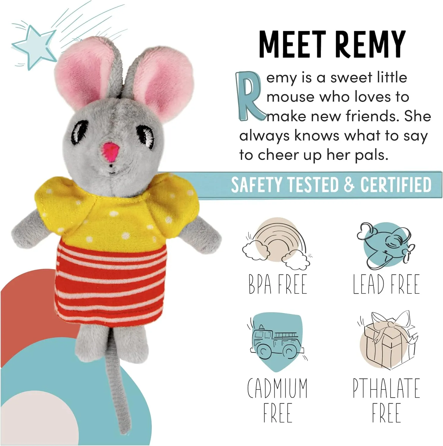 Mice in Boxes - 'Remy The House Mouse' Playset with Stuffed Animal in a Match Box Bed