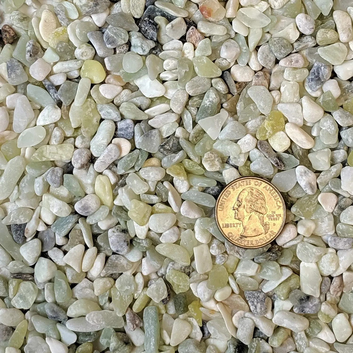Midwest Hearth Decorative Jade Bean Pebbles 1/5" Size (5-lb Bag)