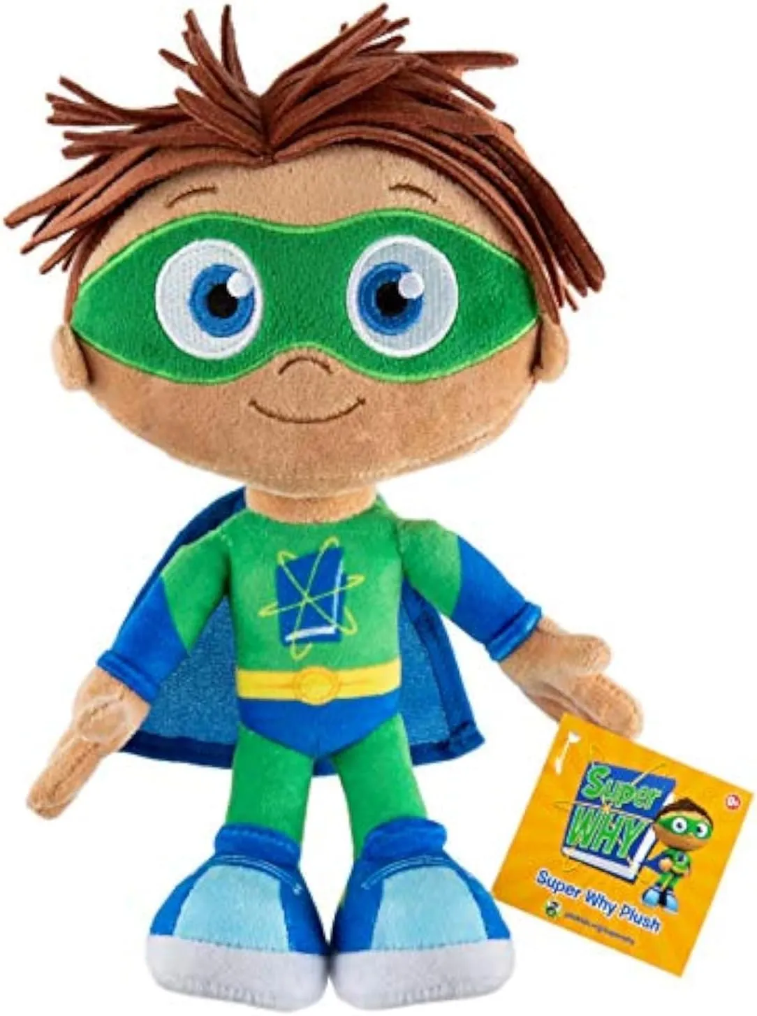 Mighty Mojo Super Why Plush - Super Why Whyatt 10 Inch Plush Toy Doll - Officially Licensed PBS Educational Toy for Children