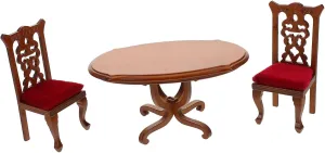 Milisten 1 Set Scale Oval Table for Kitchen Decor Compact Furniture Dollhouses and Creative Play