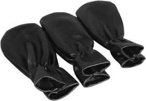 Milisten 3pcs Piano Booties Piano Foot Pad Piano Cover Sustain Pedal Piano Dust Piano Pedal Accessory for Piano Pedal Sleeve Case Piano Pedal Protector Foot Pads Black Leather