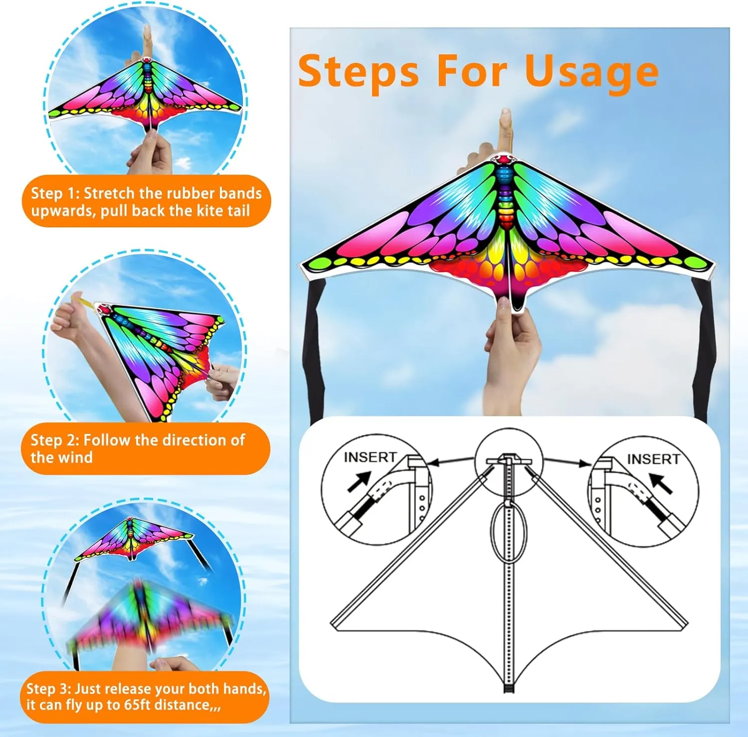 Mini Kite for Kids Adults, Finger Launcher Kites for Kids Age 3-5 4-8 8-12, Kid Kite Easy to Fly on Yard Beach Outdoor Toys, Great for Birthday Party Favors Stocking Stuffers