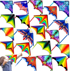 Mini Kite for Kids Adults, Finger Launcher Kites for Kids Age 3-5 4-8 8-12, Kid Kite Easy to Fly on Yard Beach Outdoor Toys, Great for Birthday Party Favors Stocking Stuffers