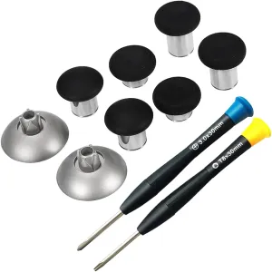 MMOBIEL 8 in 1 Magnetic Metal Thumbsticks Analog Joysticks Maximum Grip Compatible with PS4, Slim, Pro Dualshock, Xbox One, One Elite, One S Black Incl. ( ) and T8 Torx Screwdriver